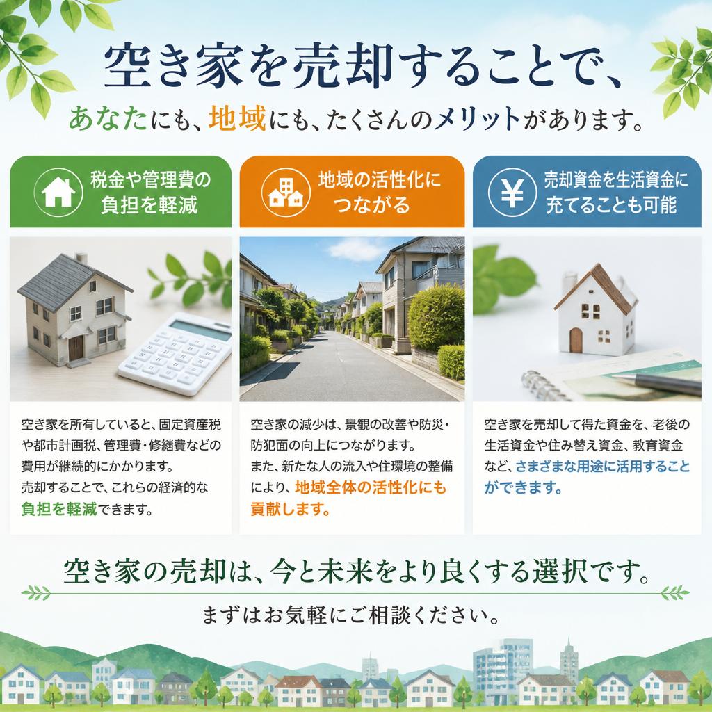 空き家を売却するメリット