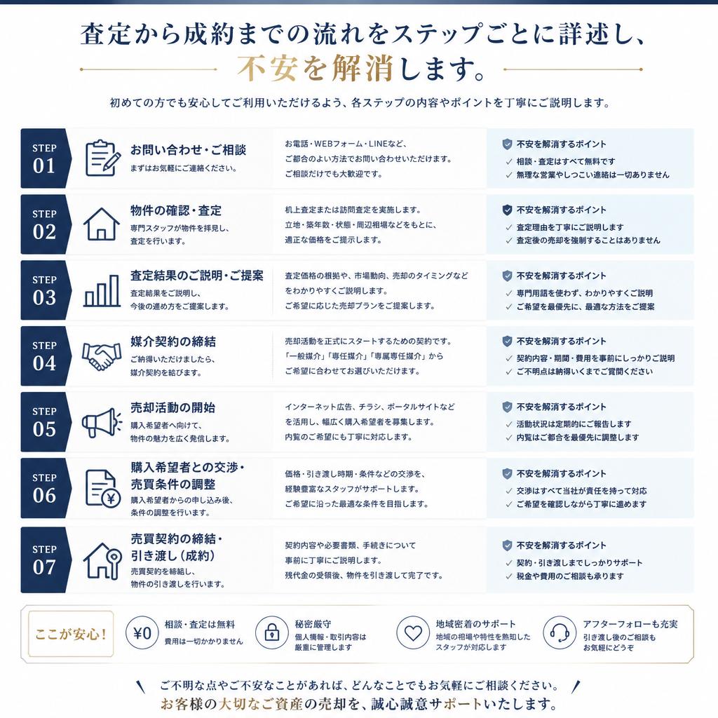 不動産売却の流れ