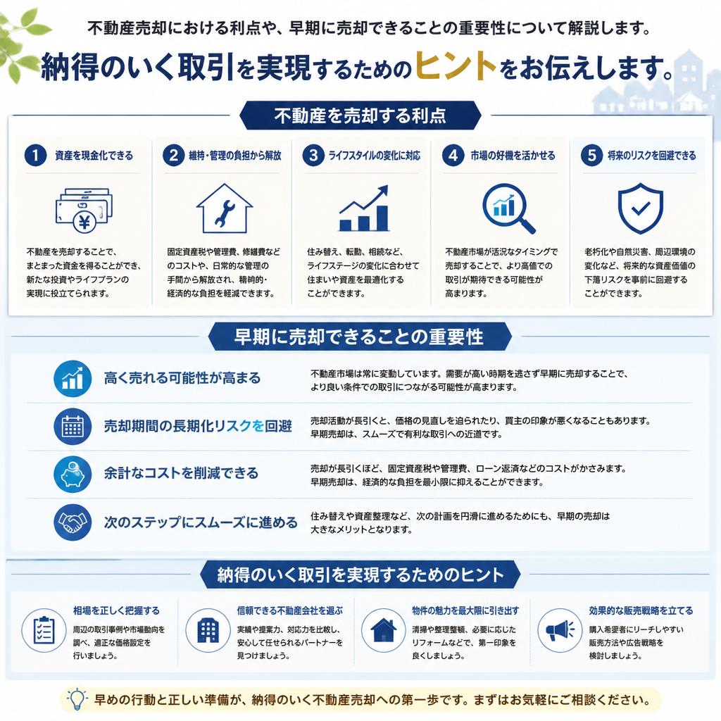 不動産売却のメリット