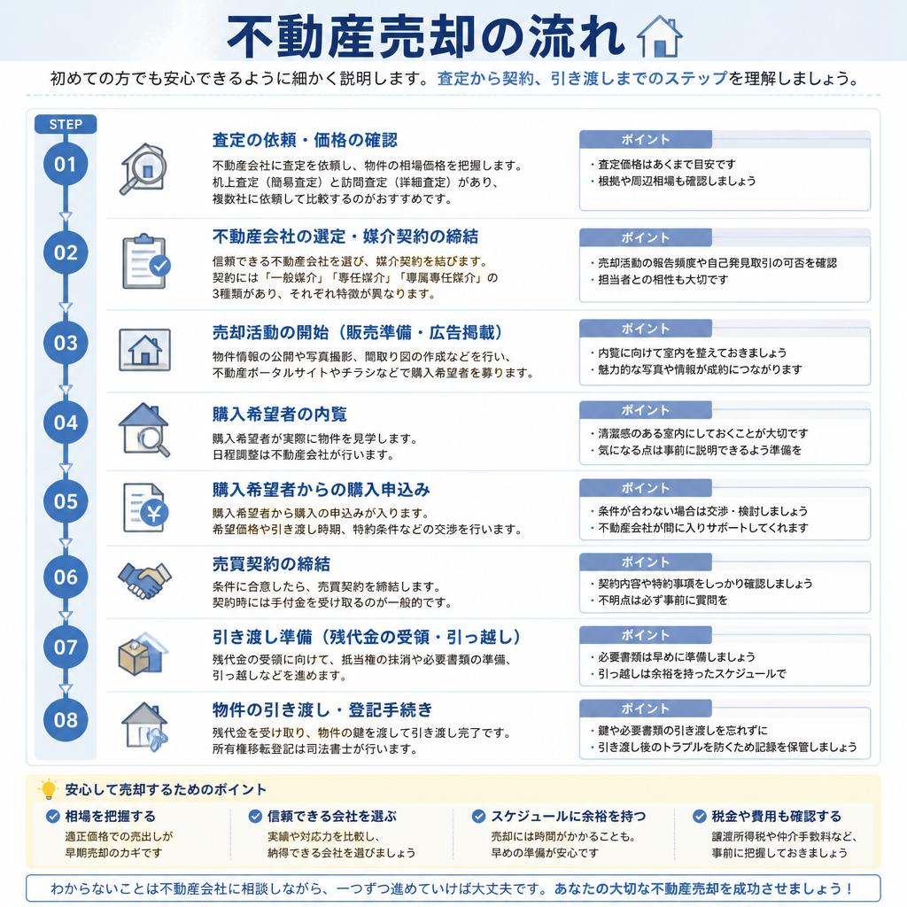 売却のプロセスを徹底解説！