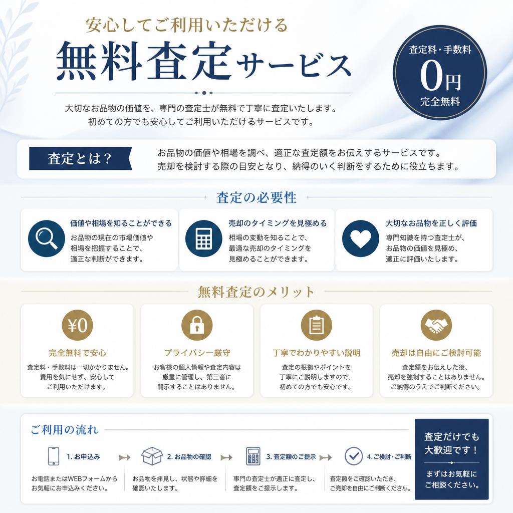 無料査定サービスのご案内