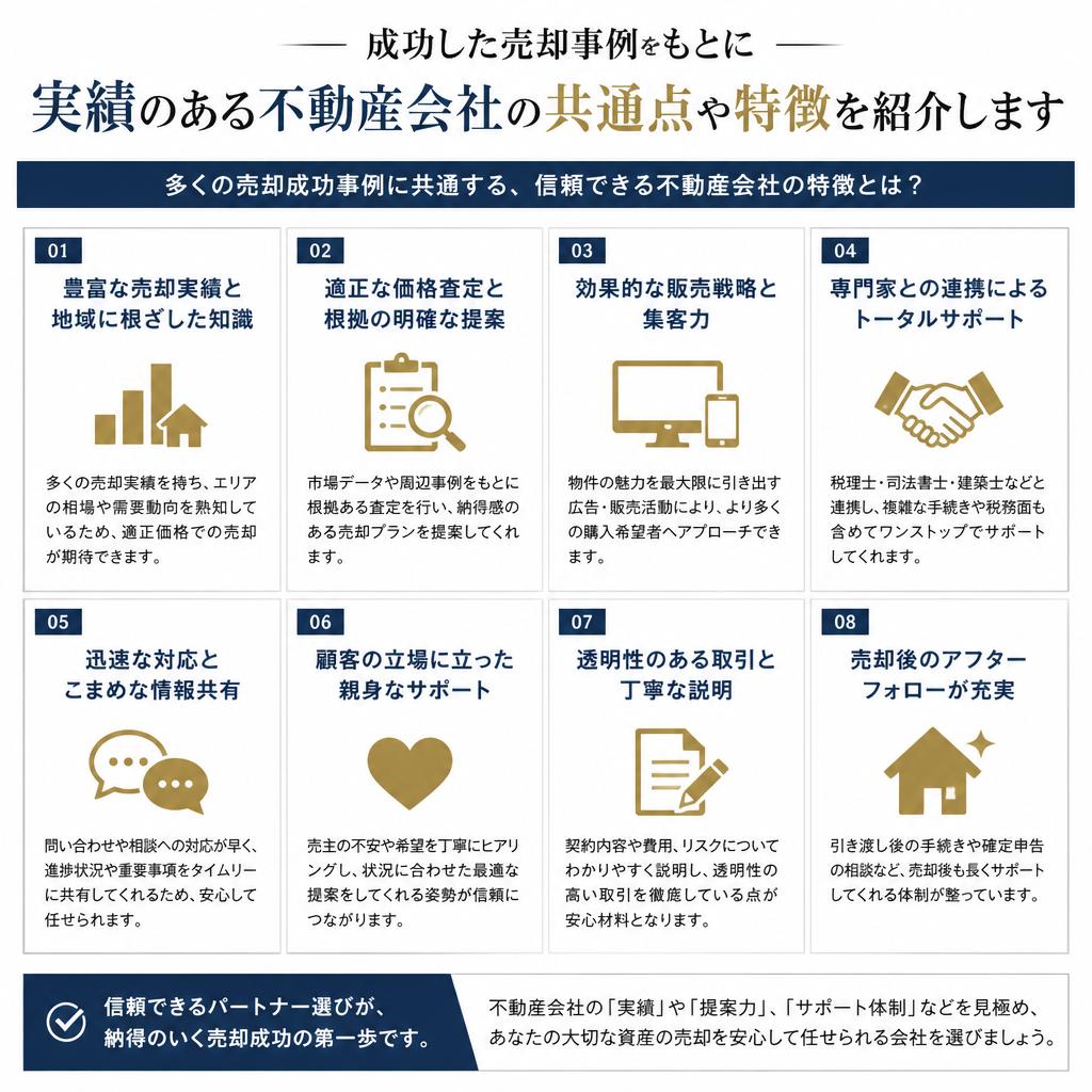 5. 実績ある不動産会社の特徴とは？