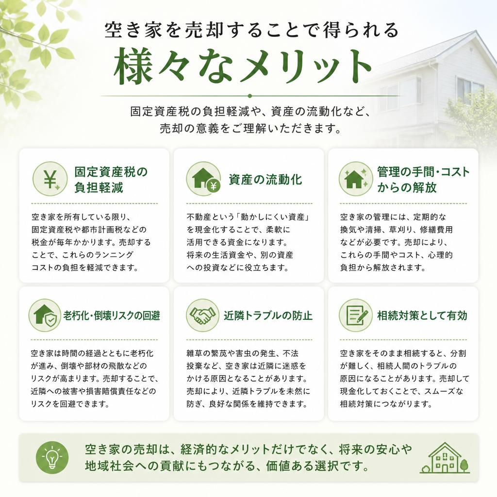 空き家売却のメリット