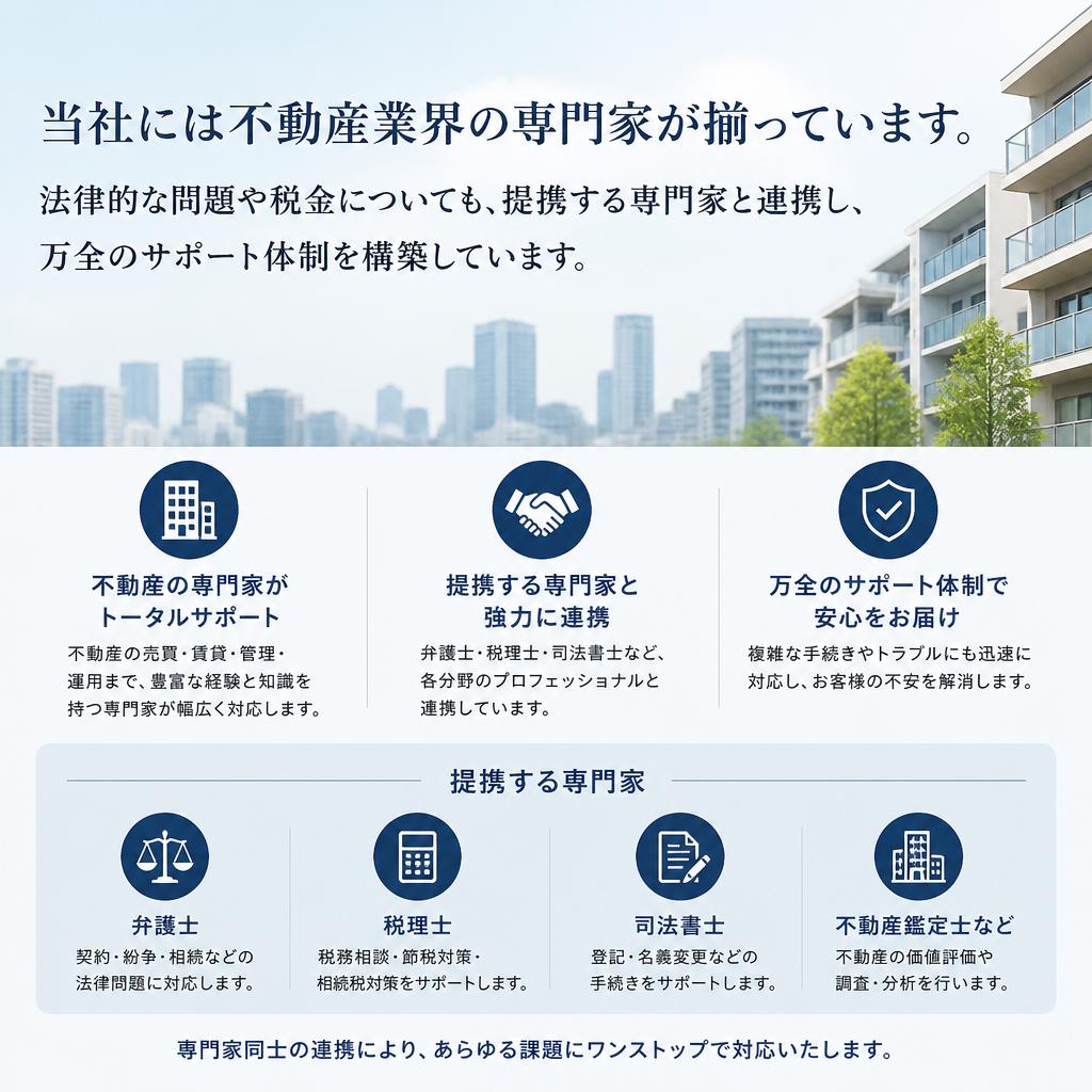 専門家によるサポート