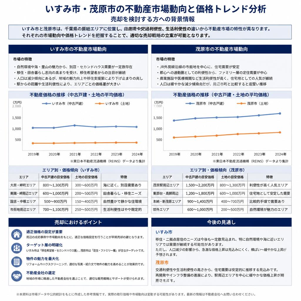 2. いすみ市・茂原市の不動産市場の現状