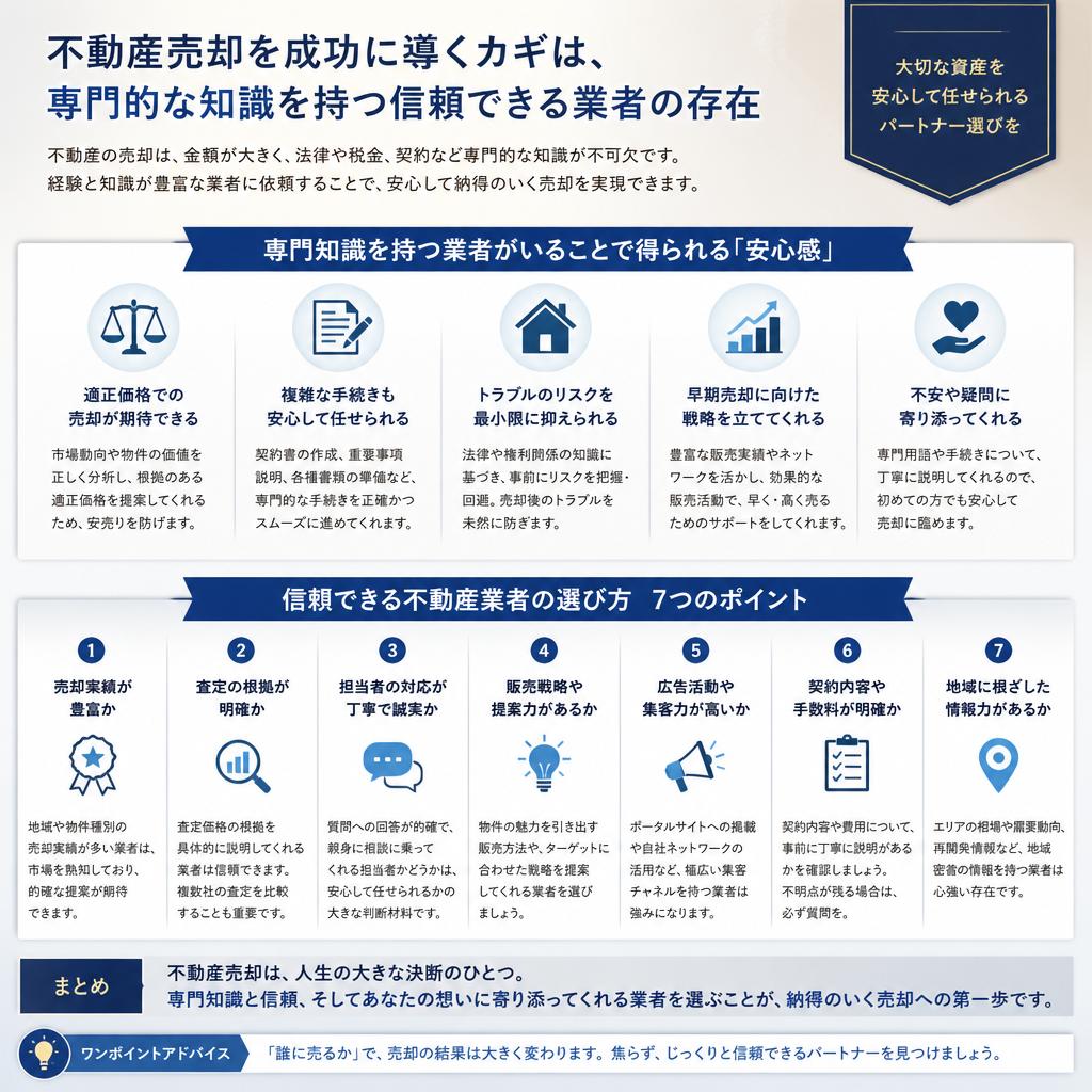 安心感を提供する専門知識