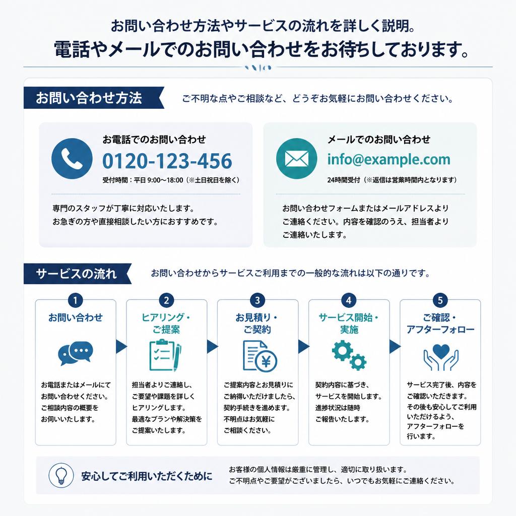 まずはお気軽にご相談を